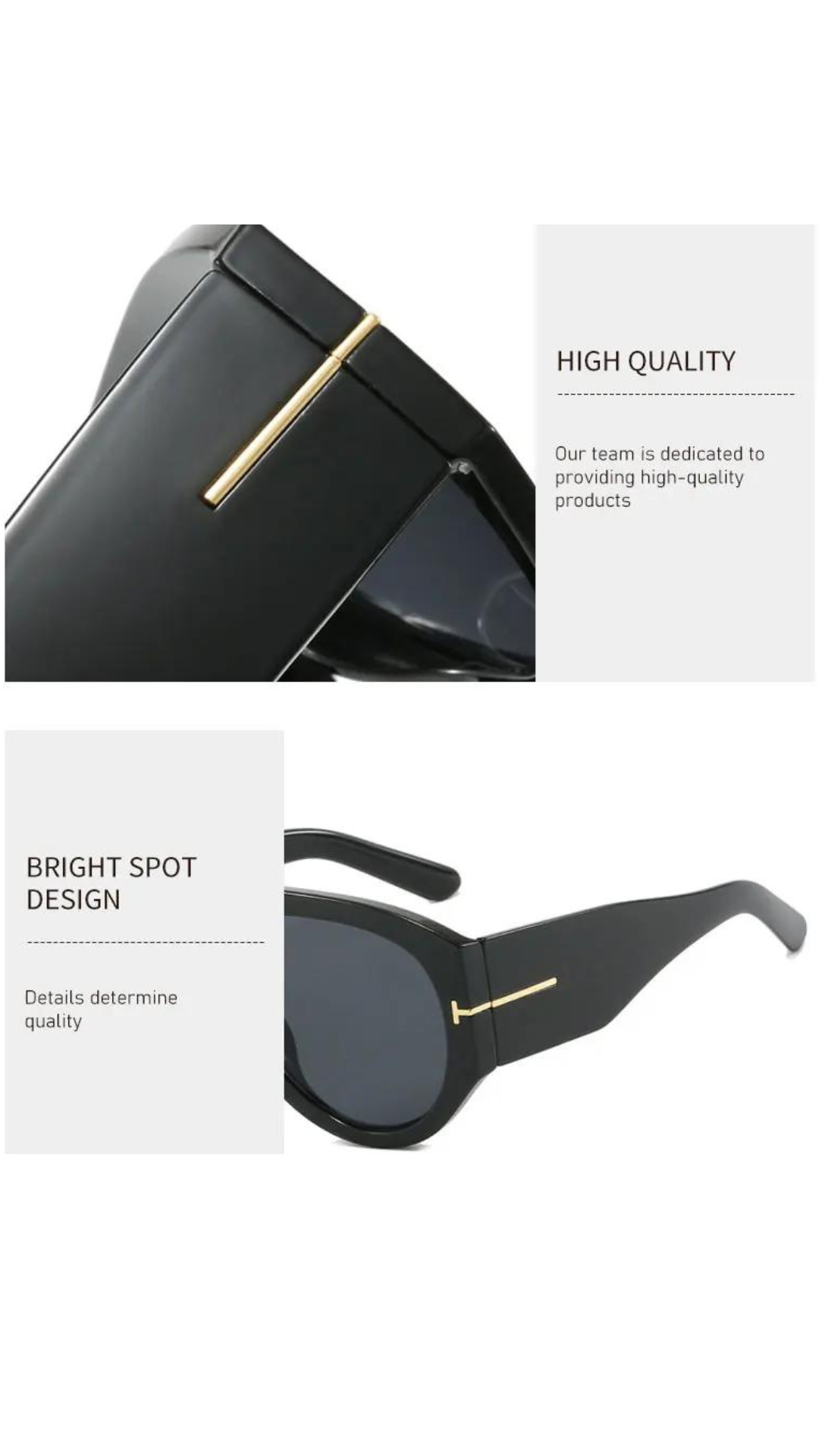 Übergroße Retro Brille