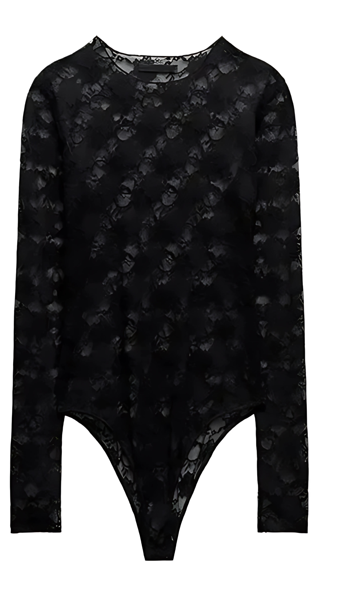 Frauen neue Spitze Anzug Herbst und Winter schwarz semi-transparent Schlitz sexy Leggings langärmelig mid-waist elastische Jumpsuit