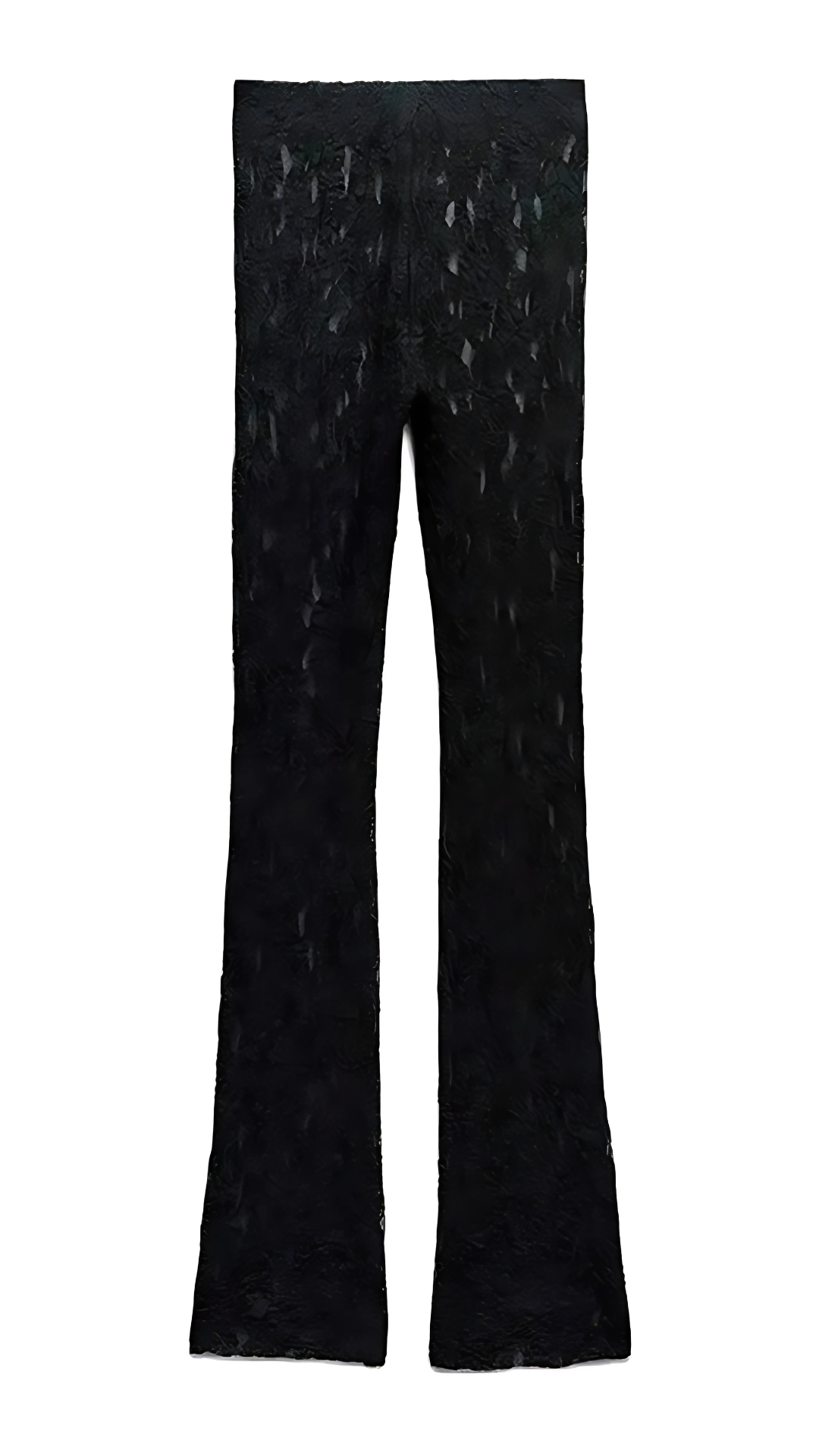 Frauen neue Spitze Anzug Herbst und Winter schwarz semi-transparent Schlitz sexy Leggings langärmelig mid-waist elastische Jumpsuit